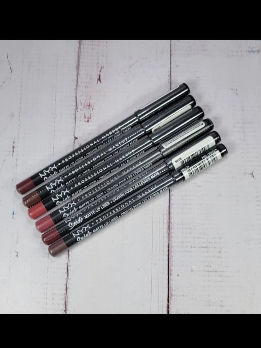 Nyx 6 Piece Suede Matte Lip Liner Bundle NEW!